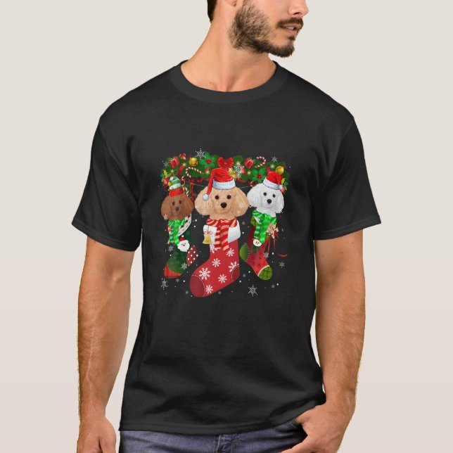 Camiseta El caniche enfurece a los Navidades de la divertid (Anverso)