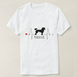Camiseta El caniche personalizado ama a mi perro latir el c