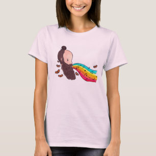 Camiseta Él canta en arco iris