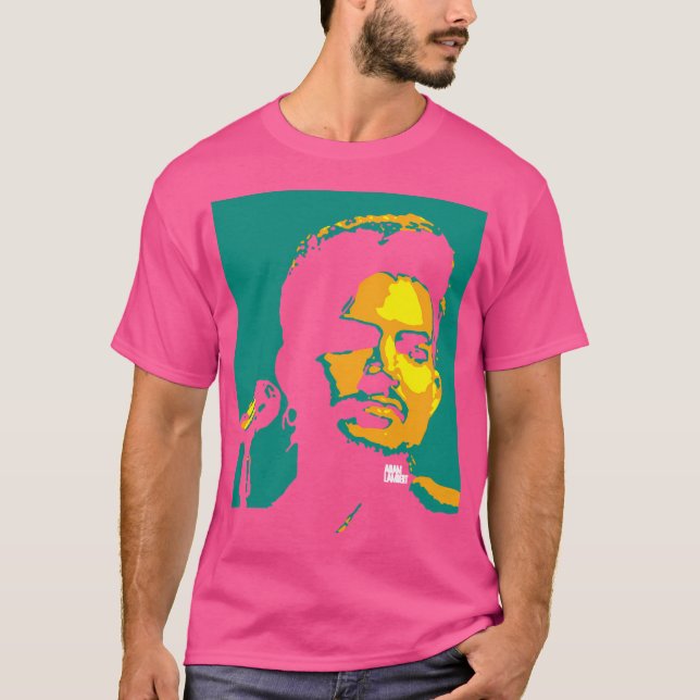 Camiseta El cantante Adam Lambert. Adam Mitchel Lambert. Un (Anverso)