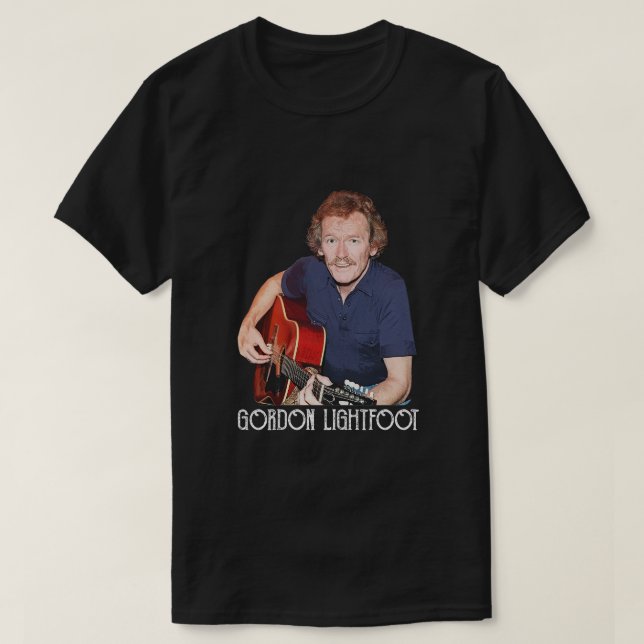 Camiseta El cantante de rock Gordon Lightfoot (Diseño del anverso)