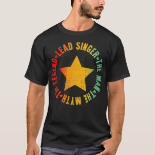 Camiseta El cantante principal entrega al hombre el mito de
