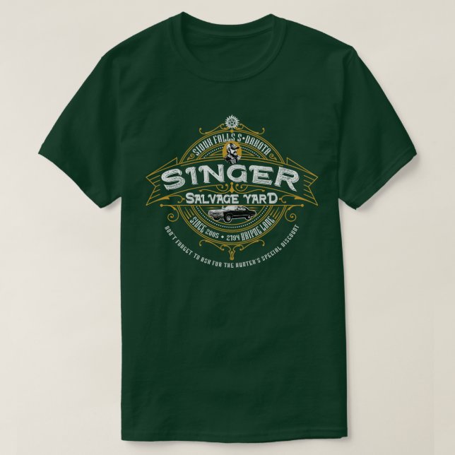 Camiseta El cantante Salvage Yard (Diseño del anverso)
