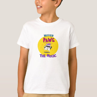 Camiseta El canto de la estrella del rock del gato nunca de