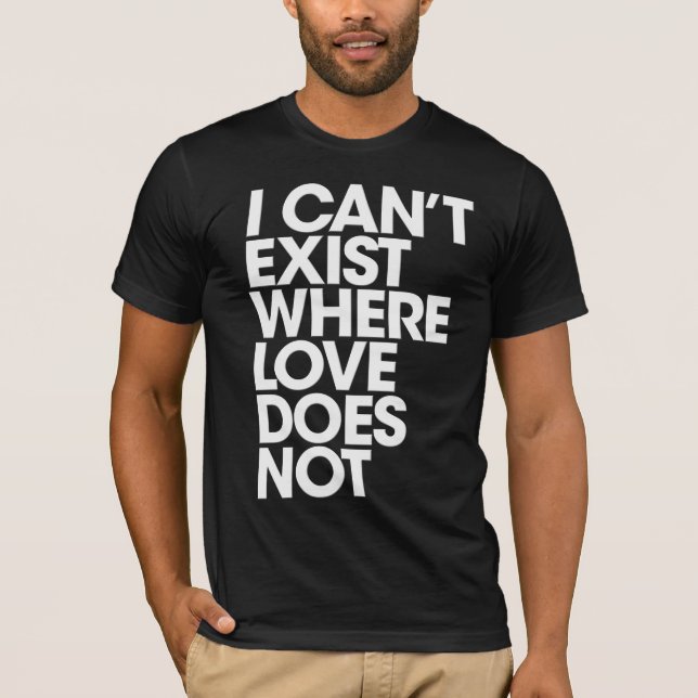 Camiseta El canto existe sin el amor - oscuridad (Anverso)