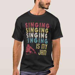 Camiseta El canto vintage es mi vocalista de cantantes dive