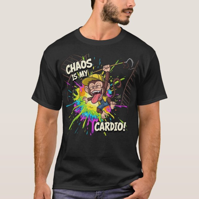 Camiseta El Caos Es Mi Cardio (Anverso)