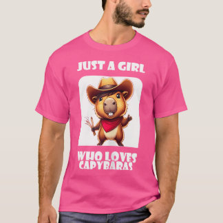Camiseta El Capibara Aprecia A Un Chica Que Ama A Capibaras