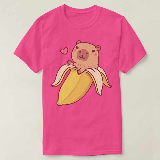 Camiseta El Capibara Cuto En Banana Es Gracioso (Diseño del anverso)
