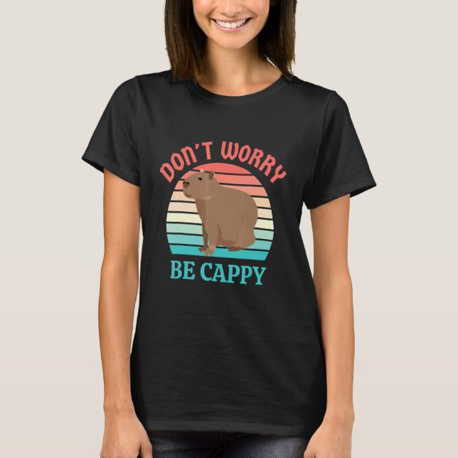 Camiseta El Capibara De Rodent Retro No Se Preocupe 3 (Anverso)