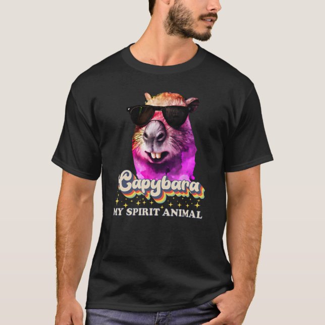 Camiseta El capibara es mi espíritu Animal Capibara Gafas d (Anverso)