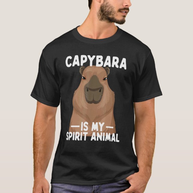 Camiseta El Capibara Es Mi Espíritu Animal Mascota Nutria B (Anverso)