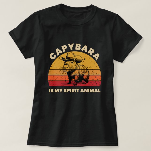 Camiseta El Capibara Es Mi Vaquero Animal Capybara (Diseño del anverso)