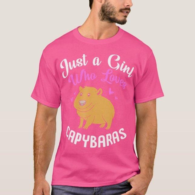 Camiseta El Capibara Es Sólo Un Chica Que Ama A Los Capibar (Anverso)