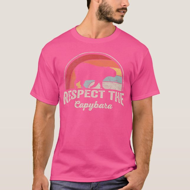 Camiseta El Capibara Respeta El Capibara (Anverso)