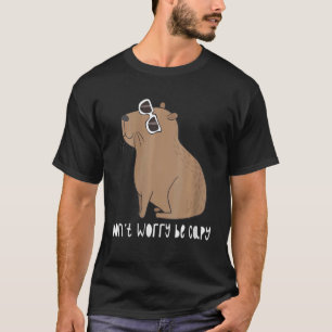 Camiseta El capibara retro roedor no se preocupa por ser ca