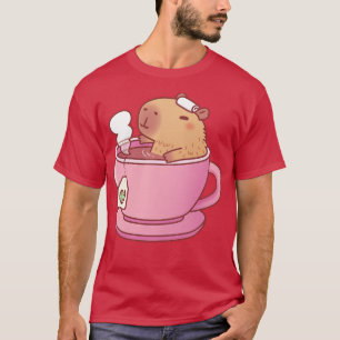 Camiseta El Capibara Se Relaja En Taza De Té