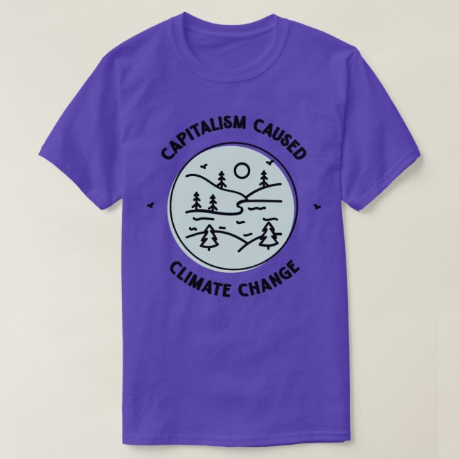 Camiseta El capitalismo causó el cambio climático2 (Diseño del anverso)