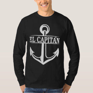 Camiseta El Capitán Capitán Anchor Barco Y Navegación 2
