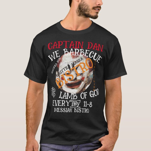 CAMISETA EL CAPITÁN DAN BARBECEMOS LA CAPA DE DIOS CADA DÍA (Anverso)
