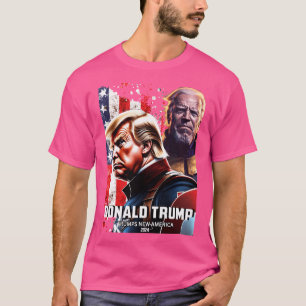 Camiseta El capitán Donald Trump vs. Thanos Biden