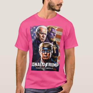 Camiseta El capitán Donald Trump vs. Thanos Biden