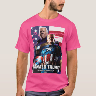 Camiseta El capitán Donald Trump vs. Thanos Biden 11 Trump 