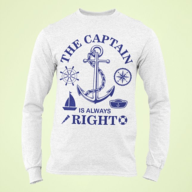 Camiseta El capitán siempre tiene razón - Capitán Divertido (Subido por el creador)