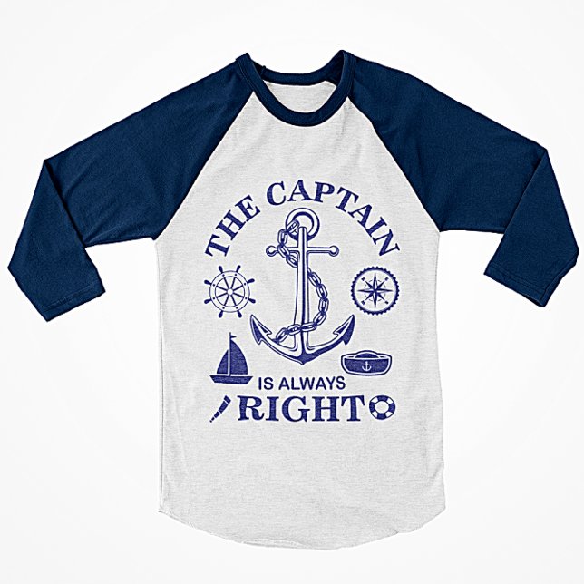 Camiseta El capitán siempre tiene razón - Capitán Divertido (Subido por el creador)