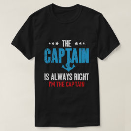 Camiseta El Capitán Siempre Tiene Razón Soy El Capitán