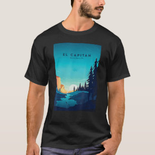 Camiseta El Capitan Yosemite Parque Nacional Camping Advent