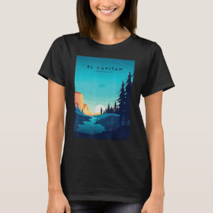 Camiseta El Capitan Yosemite Parque Nacional Camping Advent