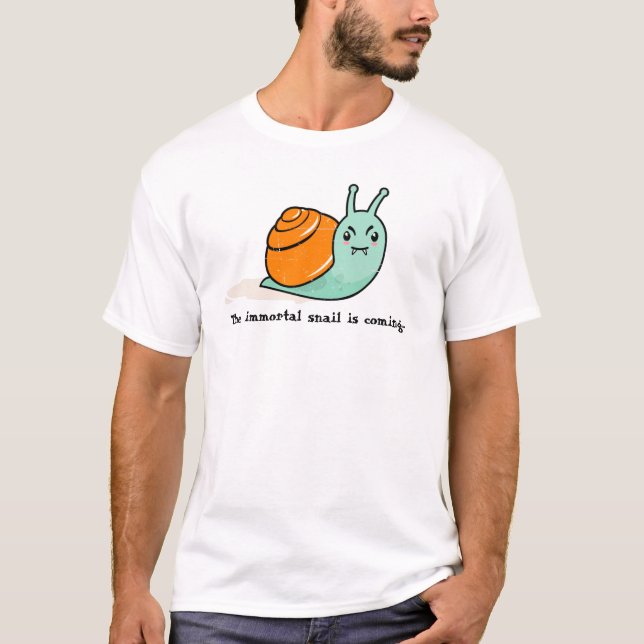 Camiseta El caracol inmortal (asesino de caracoles) (Anverso)