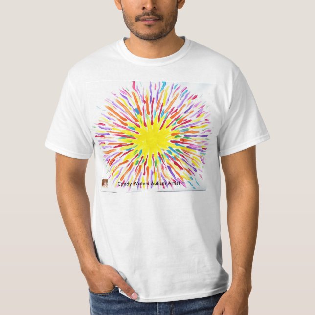 Camiseta El caramelo riega al artista del autismo (Anverso)