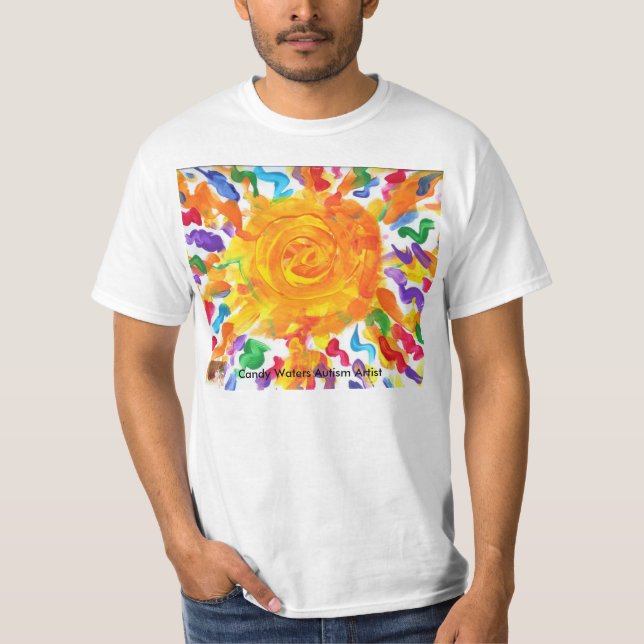 Camiseta El caramelo riega al artista del autismo (Anverso)