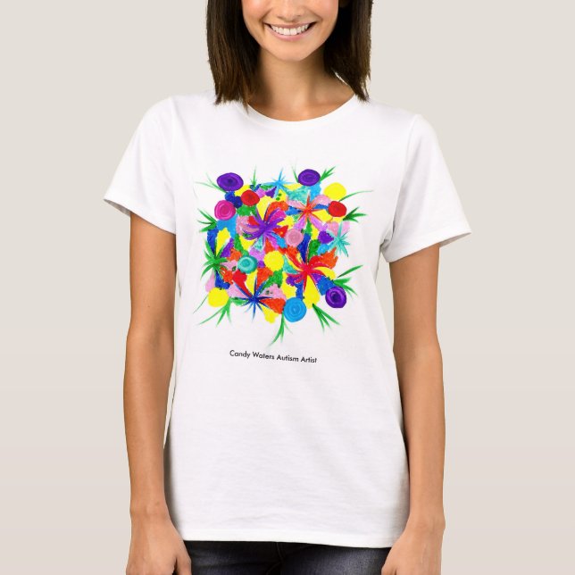 Camiseta El caramelo riega al artista del autismo (Anverso)