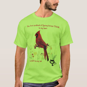 Camiseta El Cardenal Bird Gracioso Cat Lover