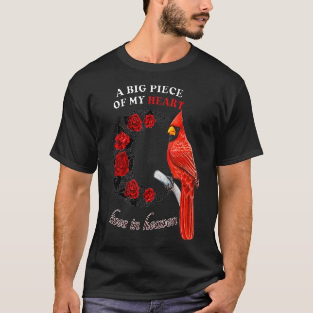 Camiseta El Cardenal Bird My Heart Vive In Heaven Native  (Anverso)