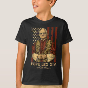 Camiseta El cardenal Robert Francis Prevota al Papa Leo Xiv