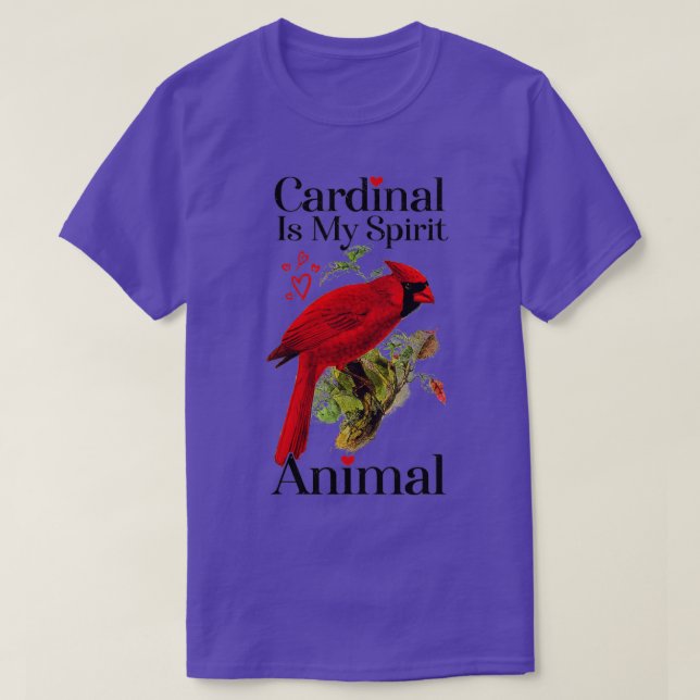 Camiseta El Cardenal Rojo Observador De Aves Es Cardinal (Diseño del anverso)