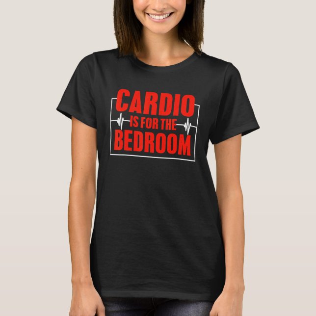 Camiseta El Cardio Es Para El Fitness Sarcástico De La Habi (Anverso)