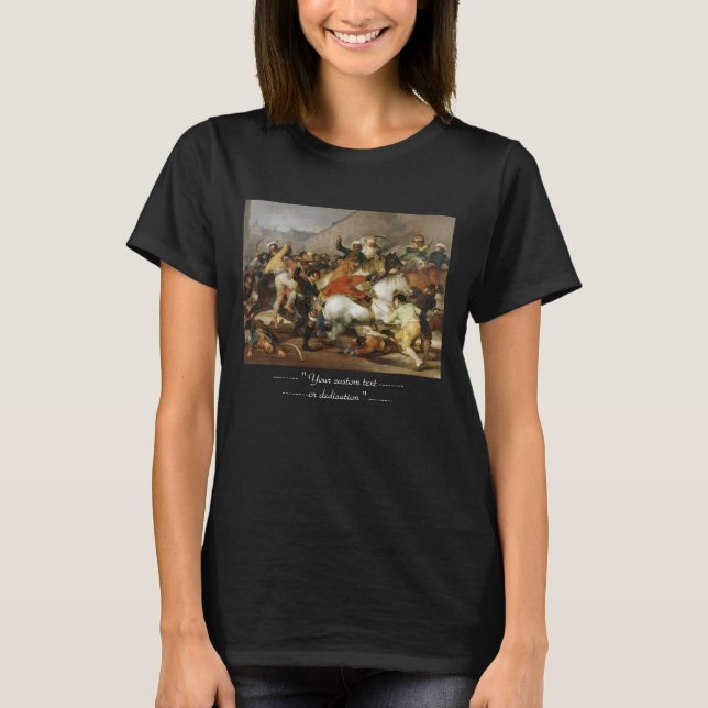 Camiseta El cargo de Mamelukes Francisco José de Goya (Anverso)