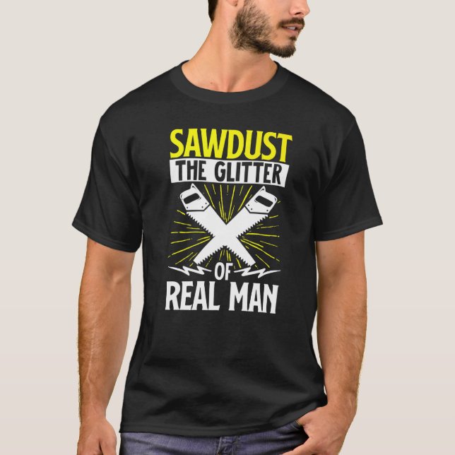 Camiseta El Carpintero De La Madera Funciona De Manera Grac (Anverso)