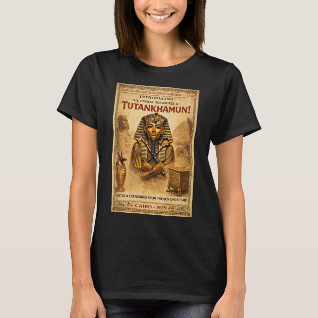 Camiseta El cartel de la exposición "Tutankhamun 1925" (Anverso)