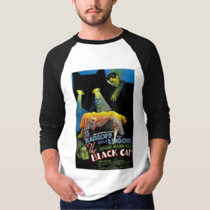 Camiseta El cartel de película del gato negro