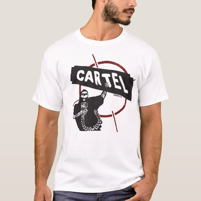 Camiseta El cártel labra la muerte T (Anverso)