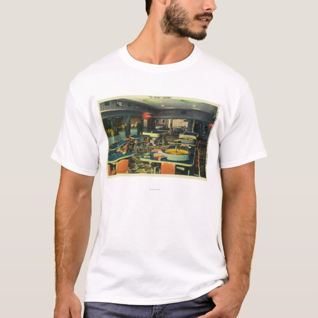 Camiseta El casino de 21 clubs, frontera pasada del hotel (Anverso)