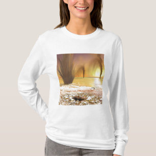 Camiseta El casquete glaciar polar del sur marciano