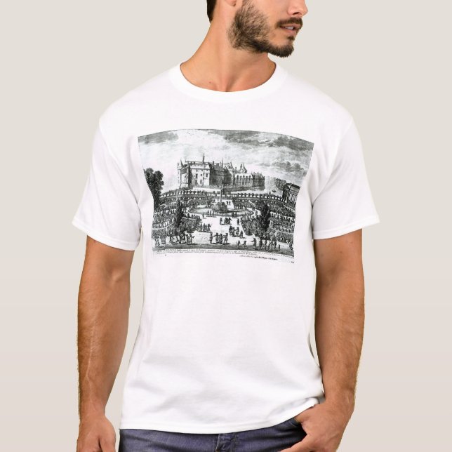 Camiseta El castillo francés de Chantilly y los jardines (Anverso)