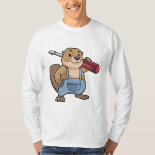Camiseta El castor como artesano con llave